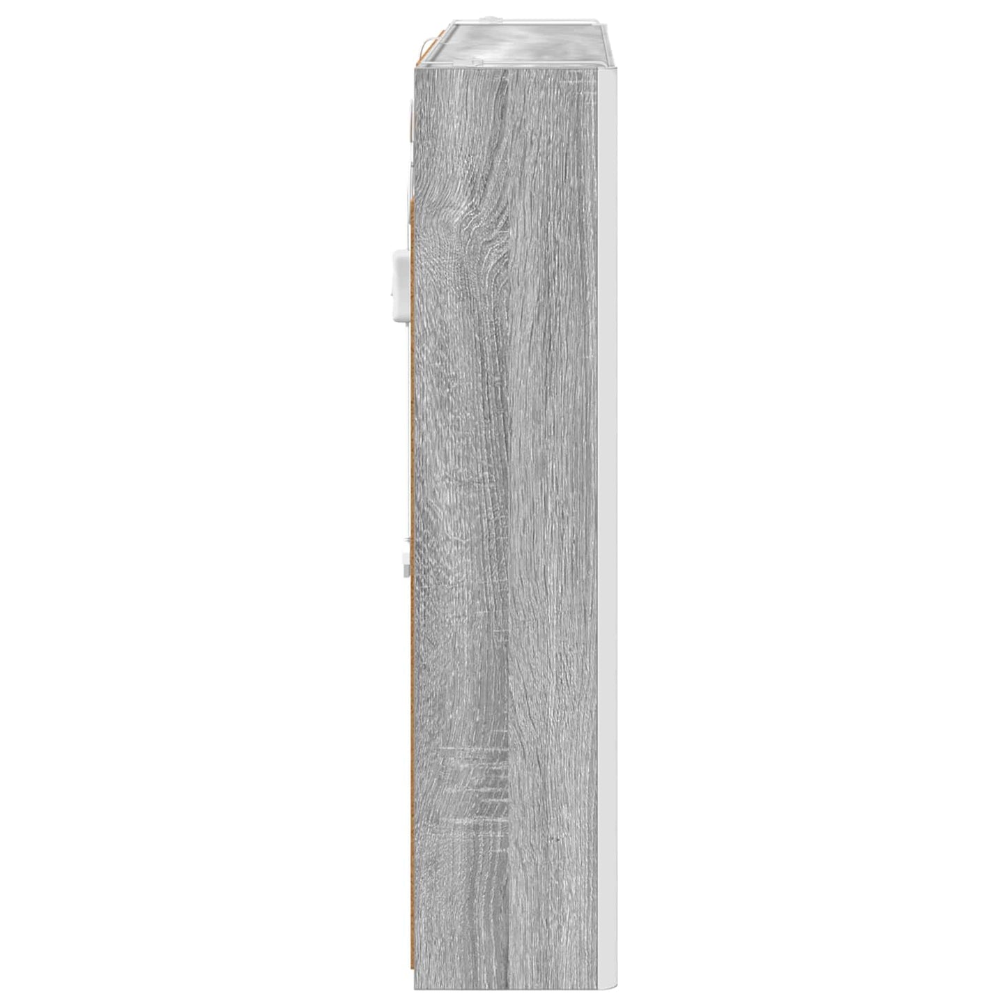 vidaXL Bathroom Mirror Cabinet Grey Sonoma 83.5 x 15.5 x 70 cm