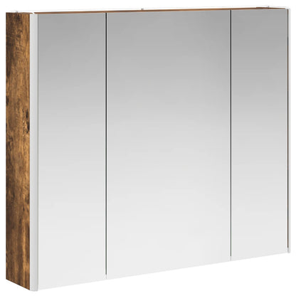 vidaXL Bathroom Mirror Cabinet Old Wood 83.5 x 15.5 x 70 cm