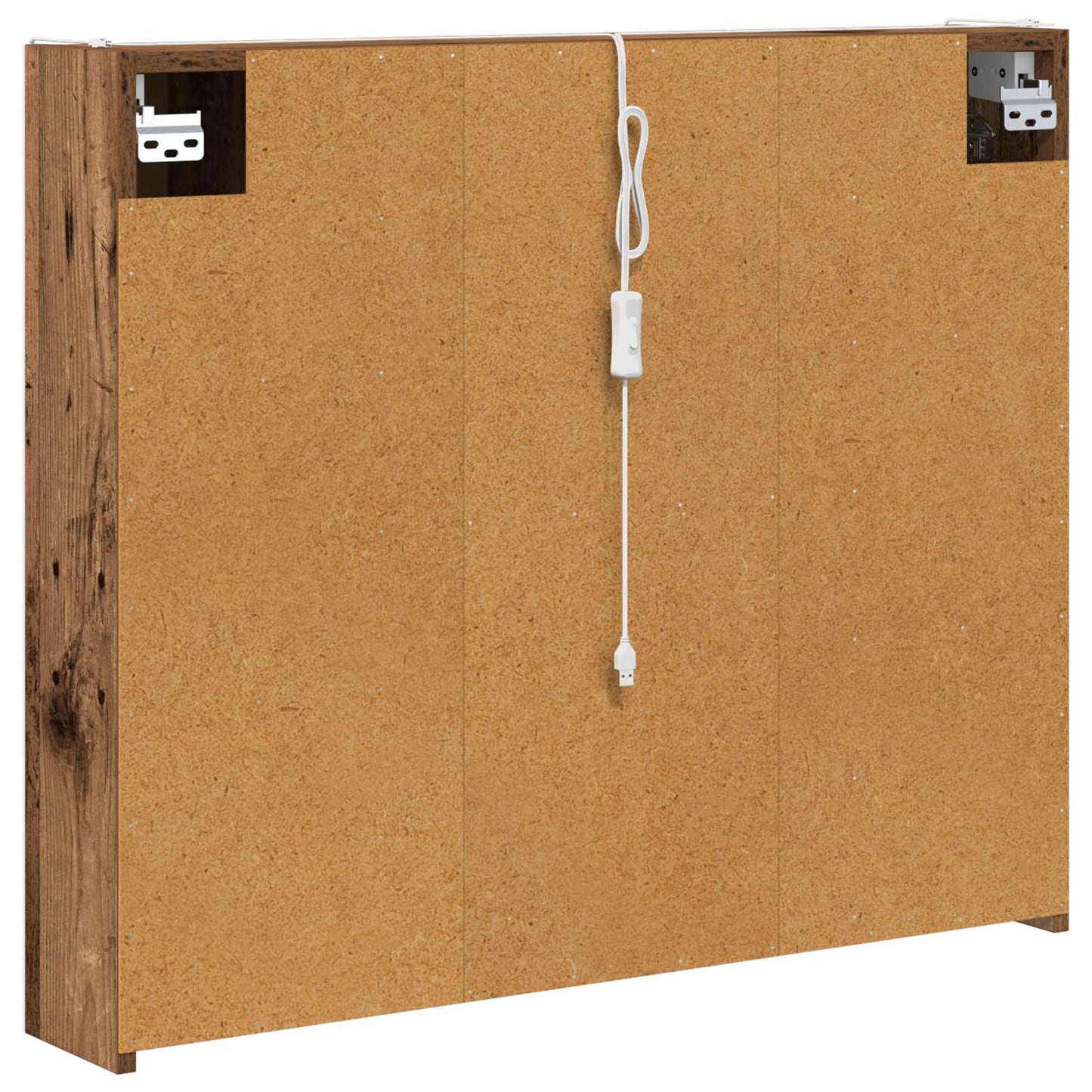 vidaXL Bathroom Mirror Cabinet Old Wood 83.5 x 15.5 x 70 cm