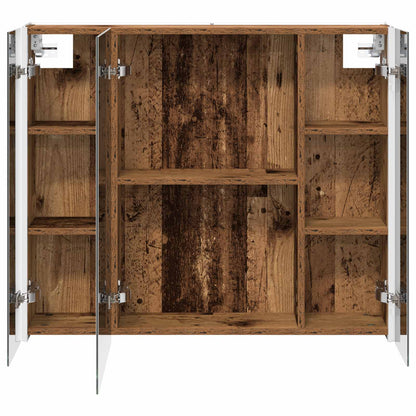 vidaXL Bathroom Mirror Cabinet Old Wood 83.5 x 15.5 x 70 cm