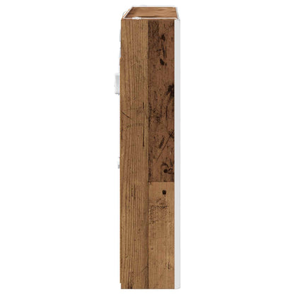 vidaXL Bathroom Mirror Cabinet Old Wood 83.5 x 15.5 x 70 cm