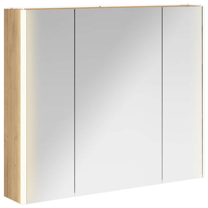 vidaXL Bathroom Mirror Cabinet Artisian Oak 83.5 x 15.5 x 70 cm