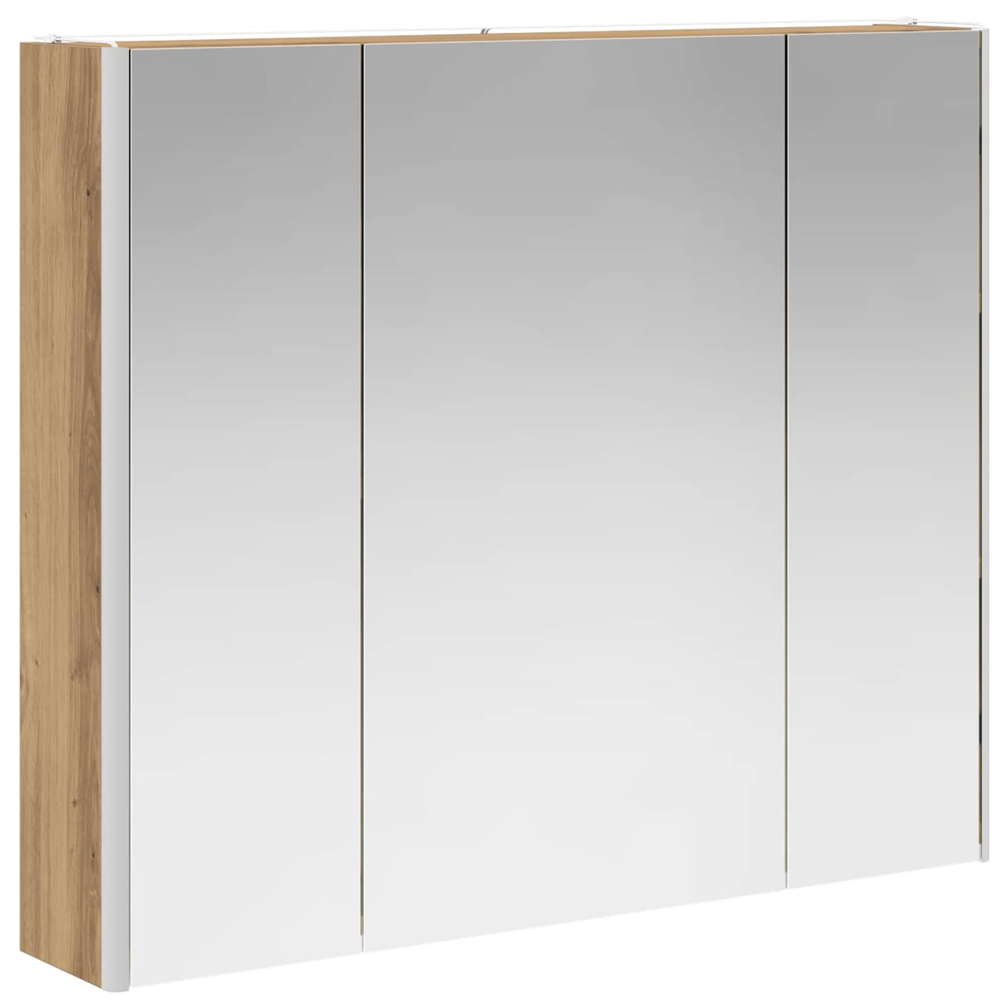 vidaXL Bathroom Mirror Cabinet Artisian Oak 83.5 x 15.5 x 70 cm