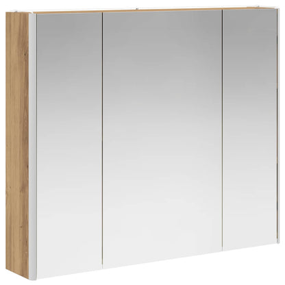 vidaXL Bathroom Mirror Cabinet Artisian Oak 83.5 x 15.5 x 70 cm