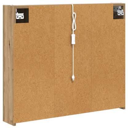 vidaXL Bathroom Mirror Cabinet Artisian Oak 83.5 x 15.5 x 70 cm