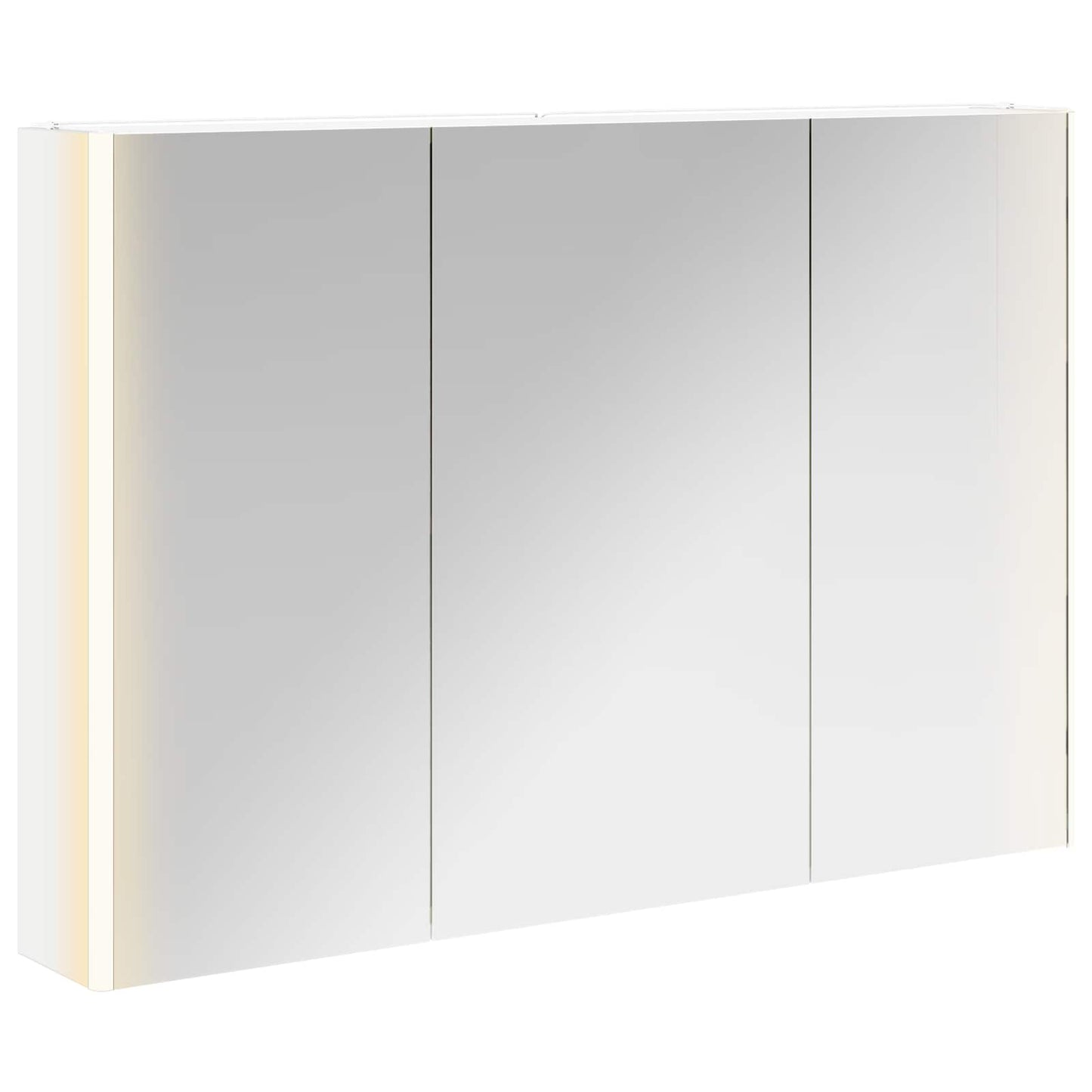 vidaXL Bathroom Mirror Cabinet White 103.5 x 15.5 x 70 cm