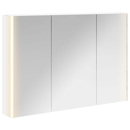 vidaXL Bathroom Mirror Cabinet White 103.5 x 15.5 x 70 cm