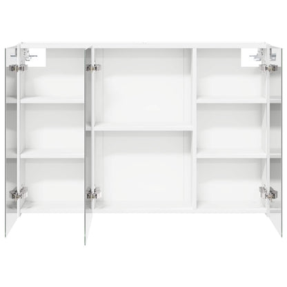 vidaXL Bathroom Mirror Cabinet White 103.5 x 15.5 x 70 cm