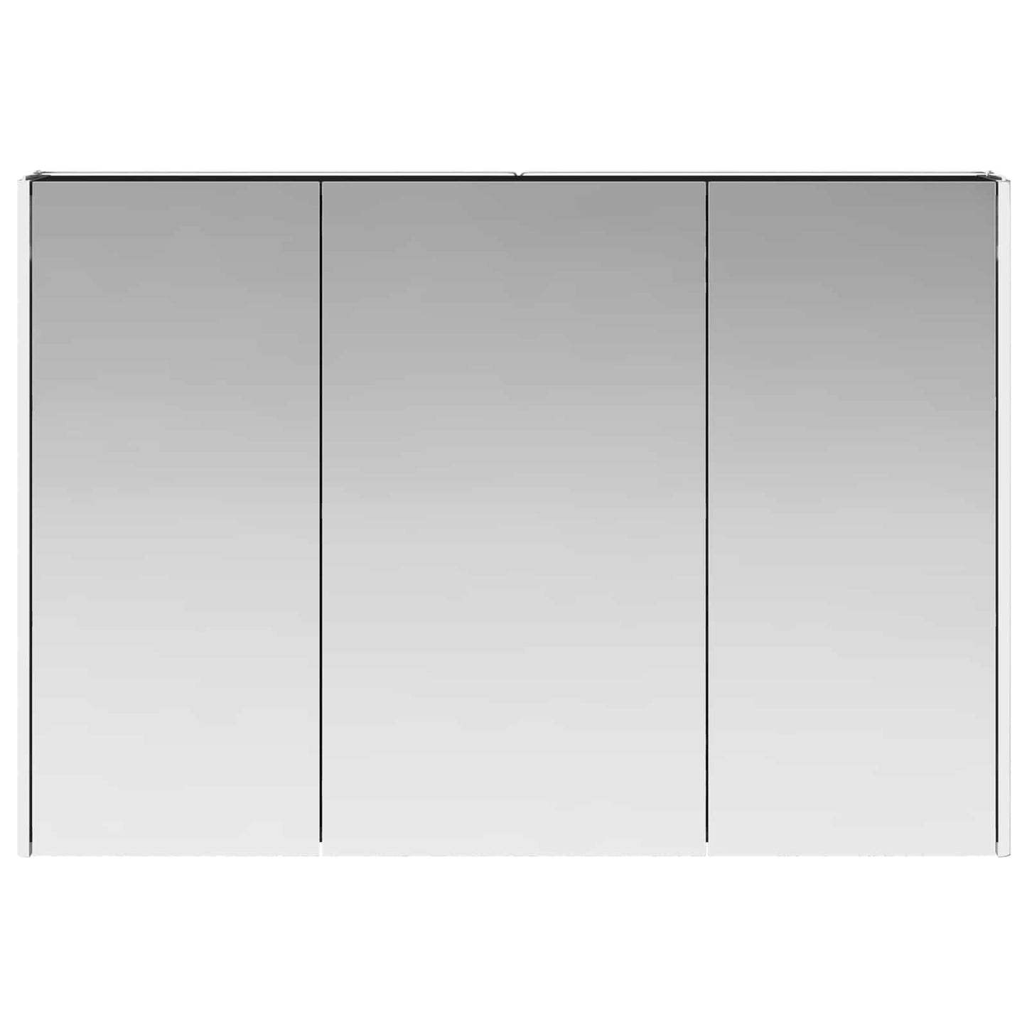 vidaXL Bathroom Mirror Cabinet Black Oak 103.5 x 15.5 x 70 cm
