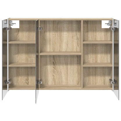 vidaXL Bathroom Mirror Cabinet Sonoma Oak 103.5 x 15.5 x 70 cm
