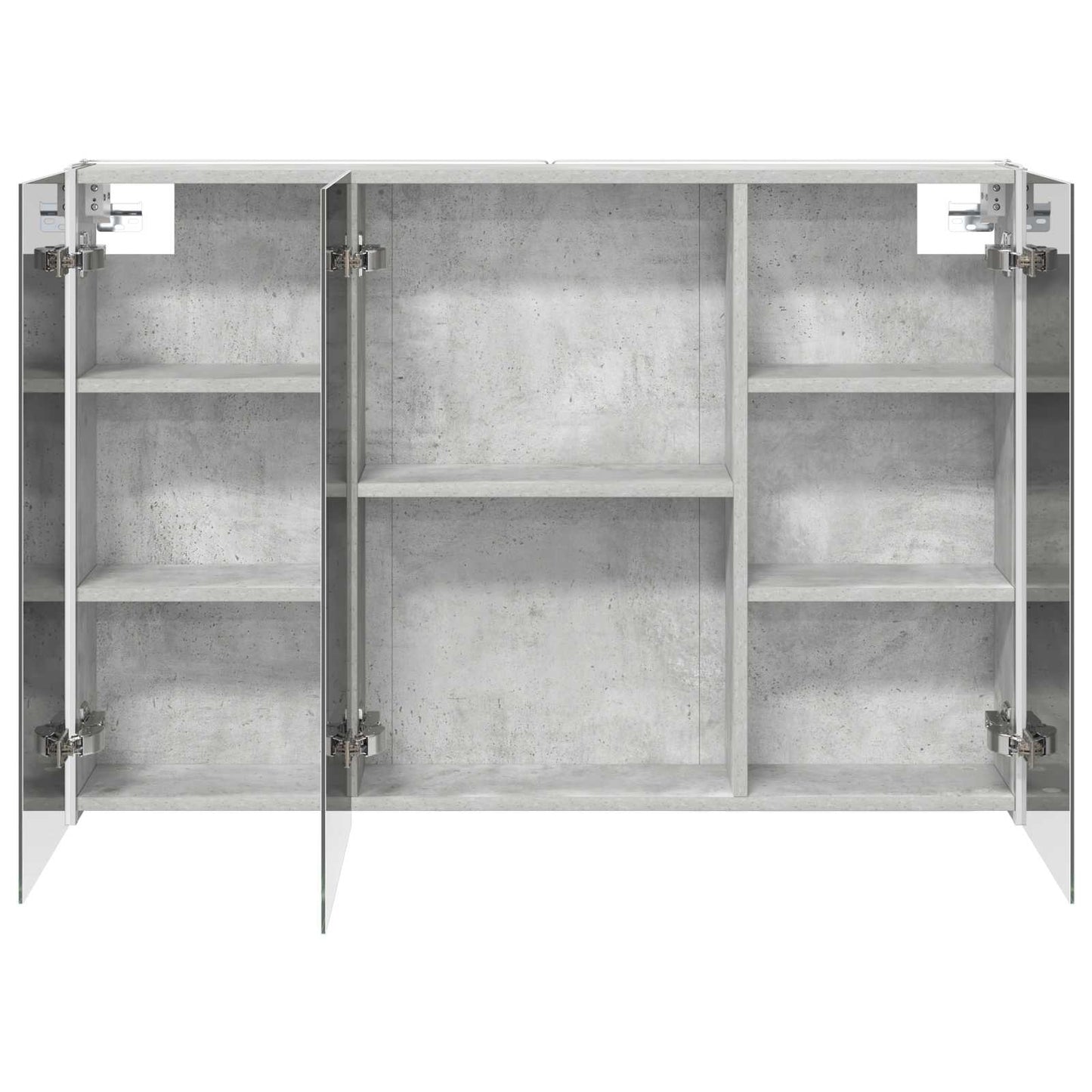 vidaXL Bathroom Mirror Cabinet Concrete Grey 103.5 x 15.5 x 70 cm