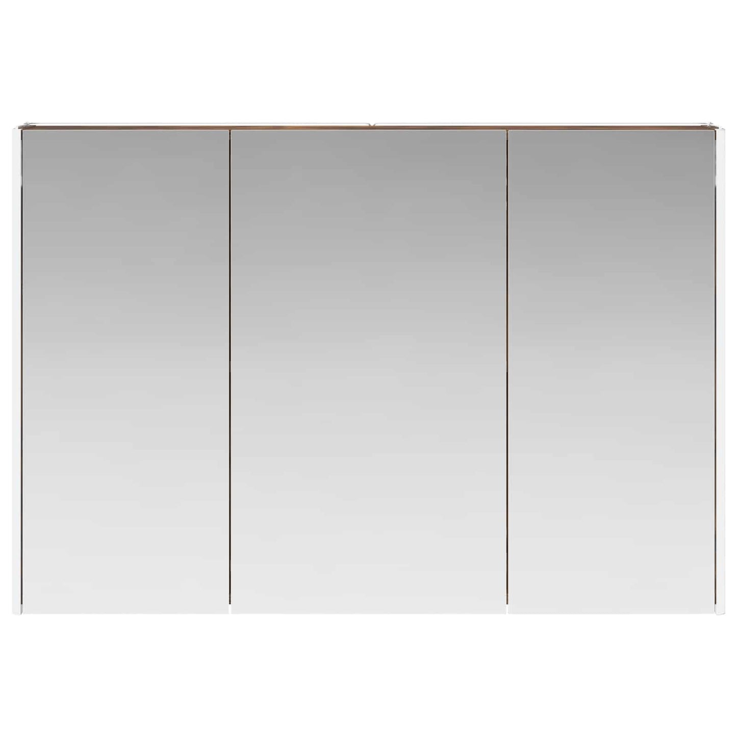 vidaXL Bathroom Mirror Cabinet Smoked Oak 103.5 x 15.5 x 70 cm