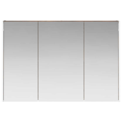 vidaXL Bathroom Mirror Cabinet Smoked Oak 103.5 x 15.5 x 70 cm