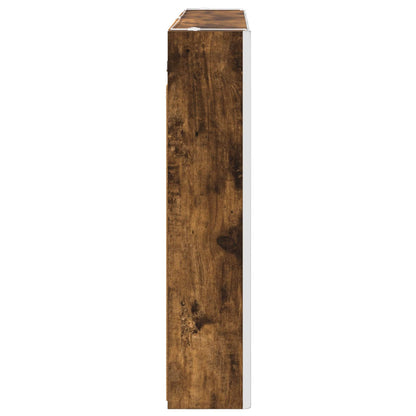 vidaXL Bathroom Mirror Cabinet Smoked Oak 103.5 x 15.5 x 70 cm