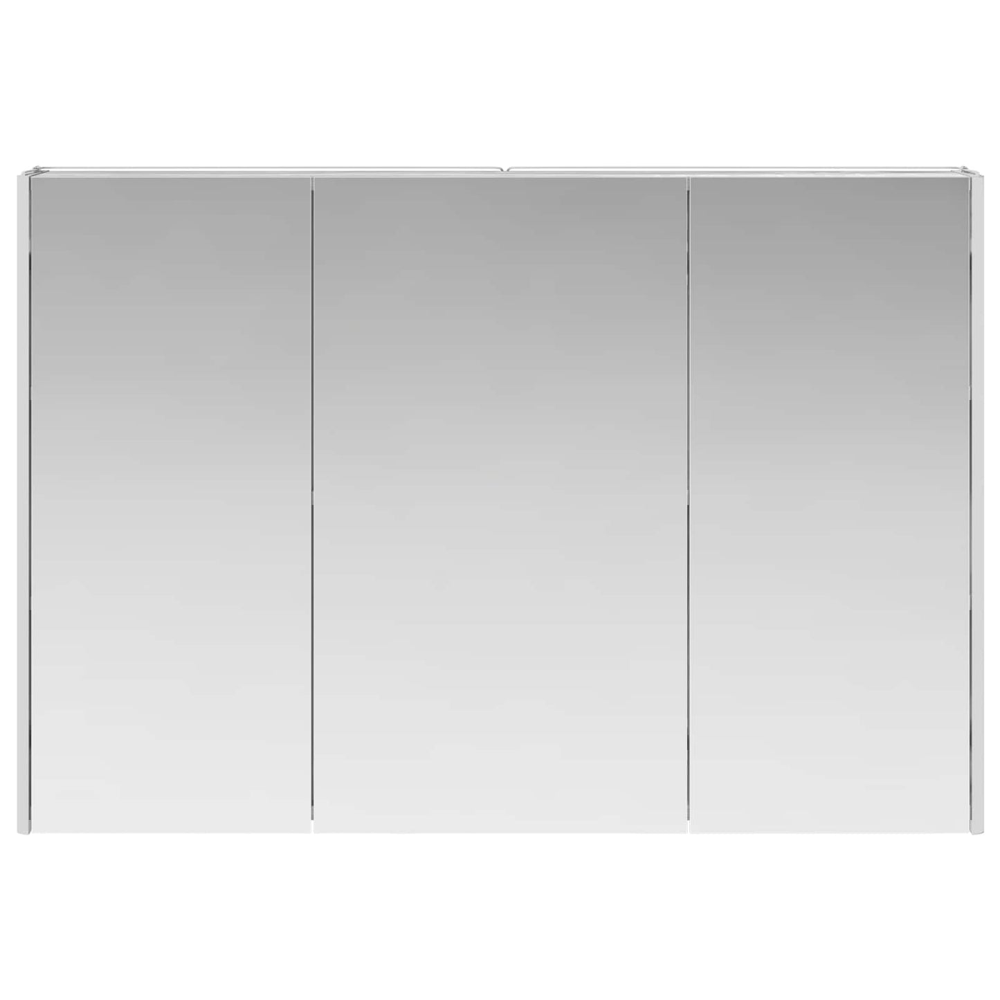 vidaXL Bathroom Mirror Cabinet Grey Sonoma 103.5 x 15.5 x 70 cm