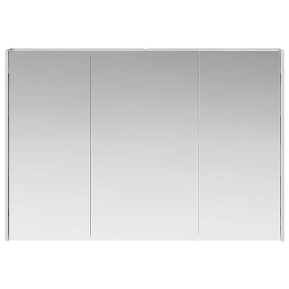 vidaXL Bathroom Mirror Cabinet Grey Sonoma 103.5 x 15.5 x 70 cm