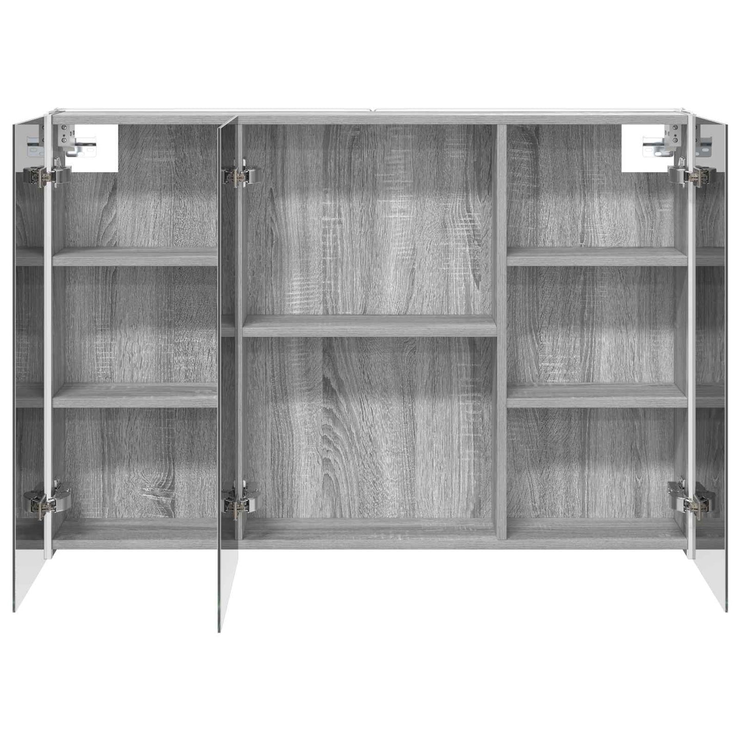 vidaXL Bathroom Mirror Cabinet Grey Sonoma 103.5 x 15.5 x 70 cm