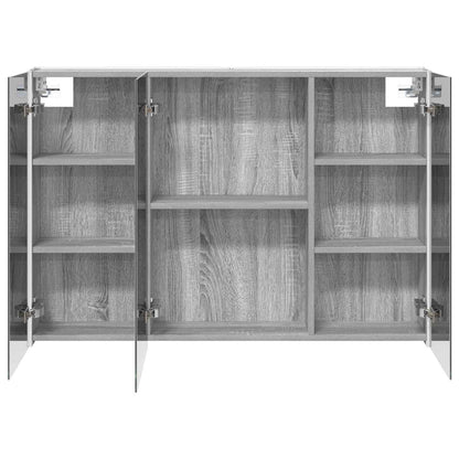 vidaXL Bathroom Mirror Cabinet Grey Sonoma 103.5 x 15.5 x 70 cm