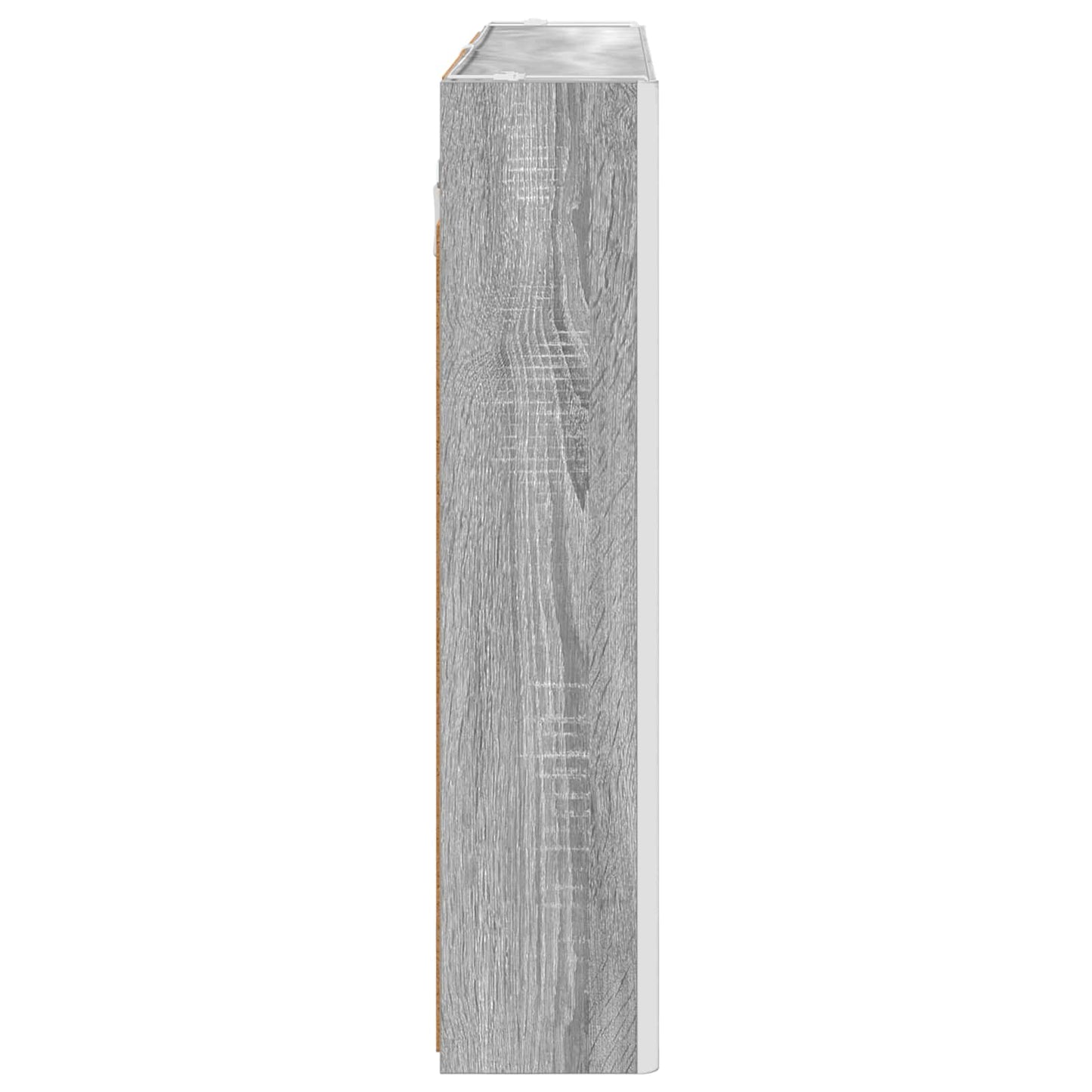 vidaXL Bathroom Mirror Cabinet Grey Sonoma 103.5 x 15.5 x 70 cm