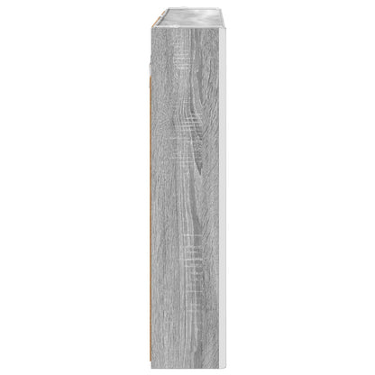 vidaXL Bathroom Mirror Cabinet Grey Sonoma 103.5 x 15.5 x 70 cm