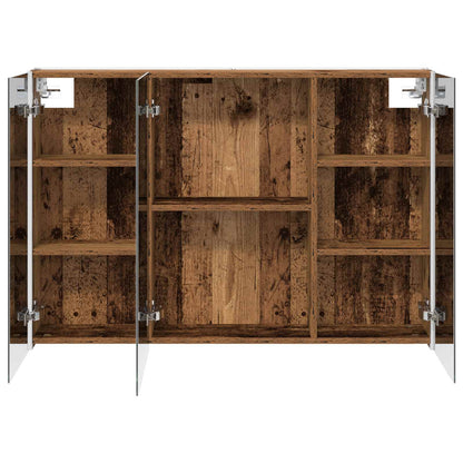 vidaXL Bathroom Mirror Cabinet Old Wood 103.5 x 15.5 x 70 cm
