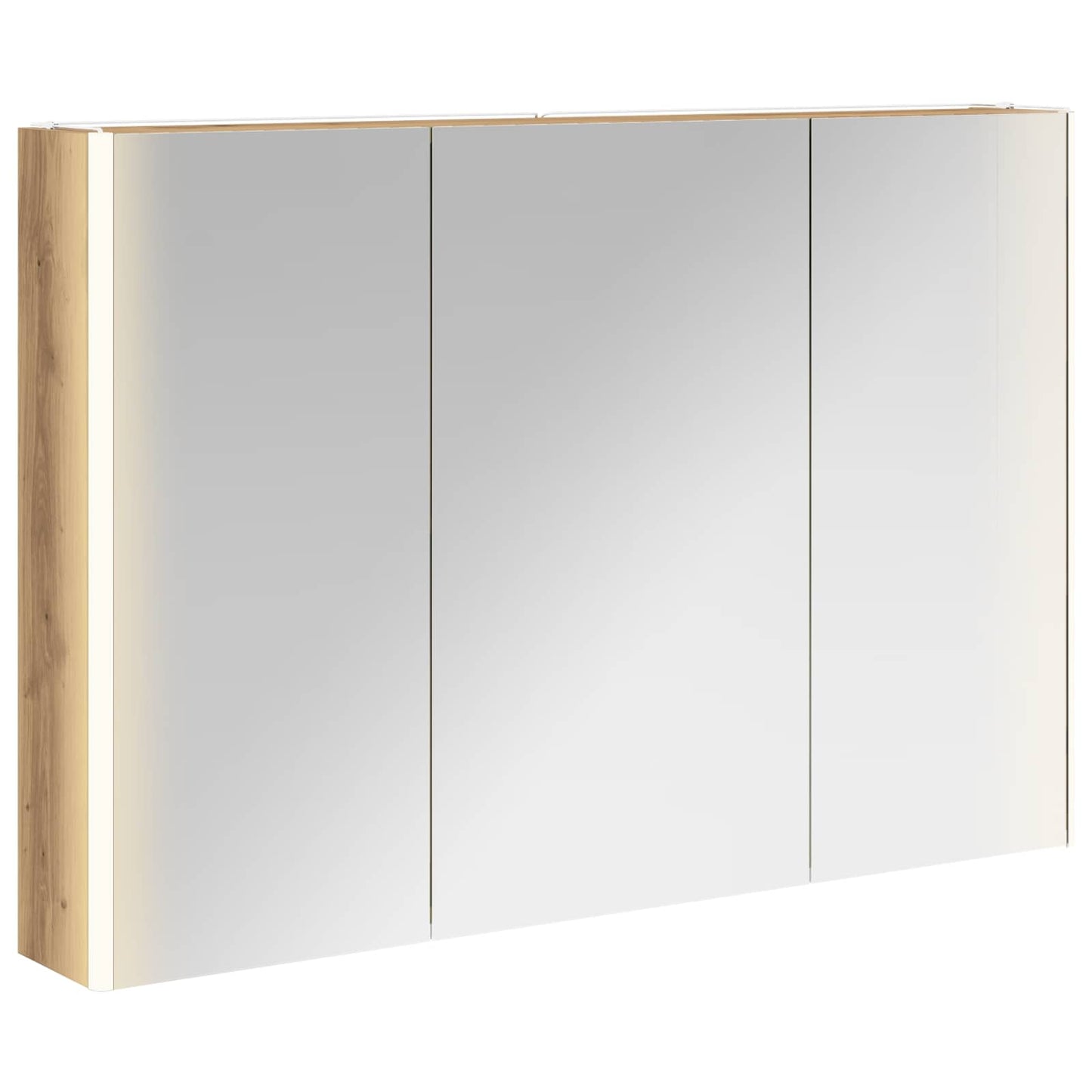 vidaXL Bathroom Mirror Cabinet Artisian Oak 103.5 x 15.5 x 70 cm