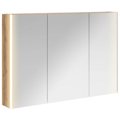 vidaXL Bathroom Mirror Cabinet Artisian Oak 103.5 x 15.5 x 70 cm