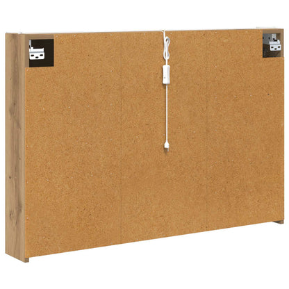 vidaXL Bathroom Mirror Cabinet Artisian Oak 103.5 x 15.5 x 70 cm