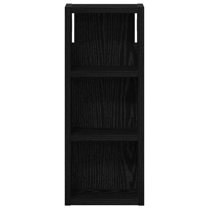 vidaXL Bathroom Wall Cabinet Black Oak 20 x 10 x 50 cm Engineered wood