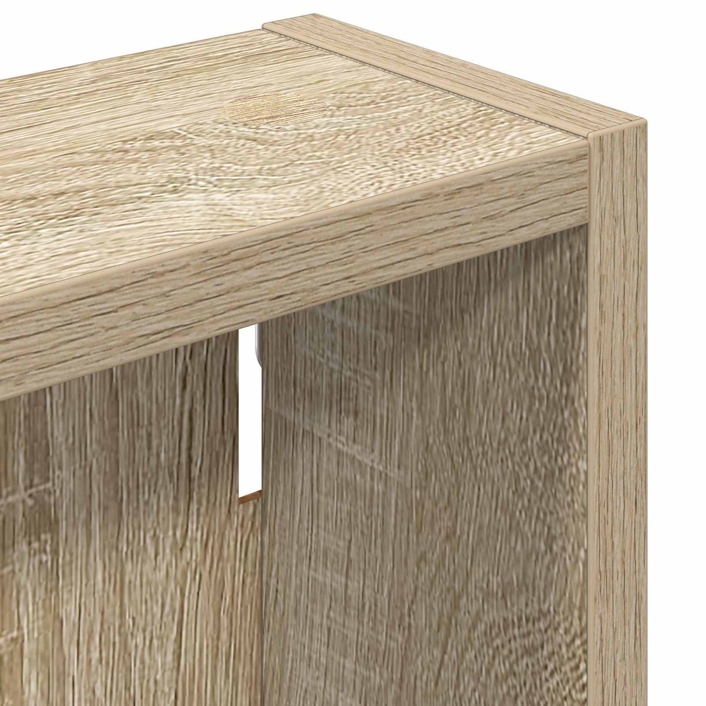 vidaXL Bathroom Wall Cabinet with Shelf Sonoma Oak 20 x 10 x 50 cm