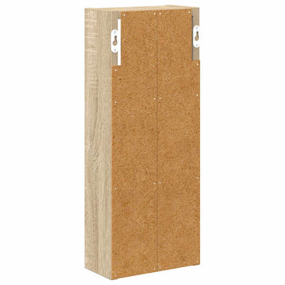vidaXL Bathroom Wall Cabinet with Shelf Sonoma Oak 20 x 10 x 50 cm