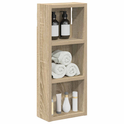 vidaXL Bathroom Wall Cabinet with Shelf Sonoma Oak 20 x 10 x 50 cm