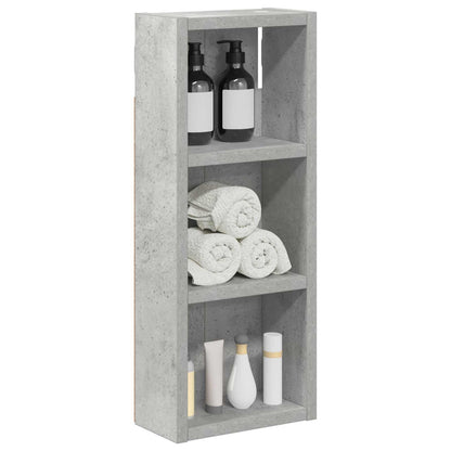 vidaXL Bathroom Wall Cabinet with Shelf Concrete Grey 20 x 10 x 50 cm