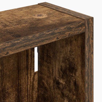 vidaXL Bathroom Wall Cabinet with Shelf Smoked Oak 20 x 10 x 50 cm