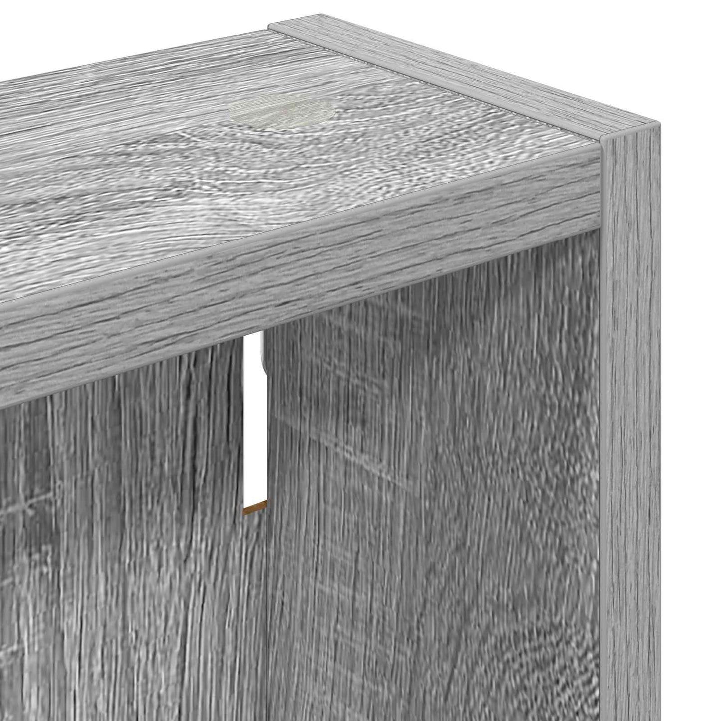 vidaXL Bathroom Wall Cabinet with Shelf Grey Sonoma 20 x 10 x 50 cm