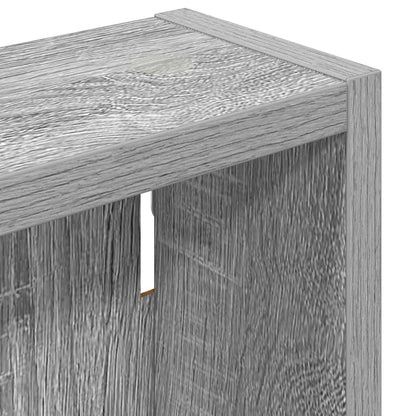 vidaXL Bathroom Wall Cabinet with Shelf Grey Sonoma 20 x 10 x 50 cm