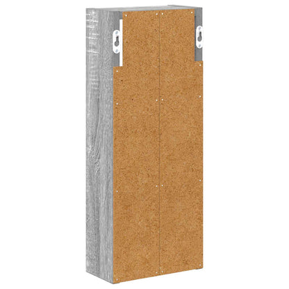 vidaXL Bathroom Wall Cabinet with Shelf Grey Sonoma 20 x 10 x 50 cm