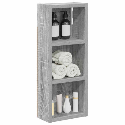 vidaXL Bathroom Wall Cabinet with Shelf Grey Sonoma 20 x 10 x 50 cm