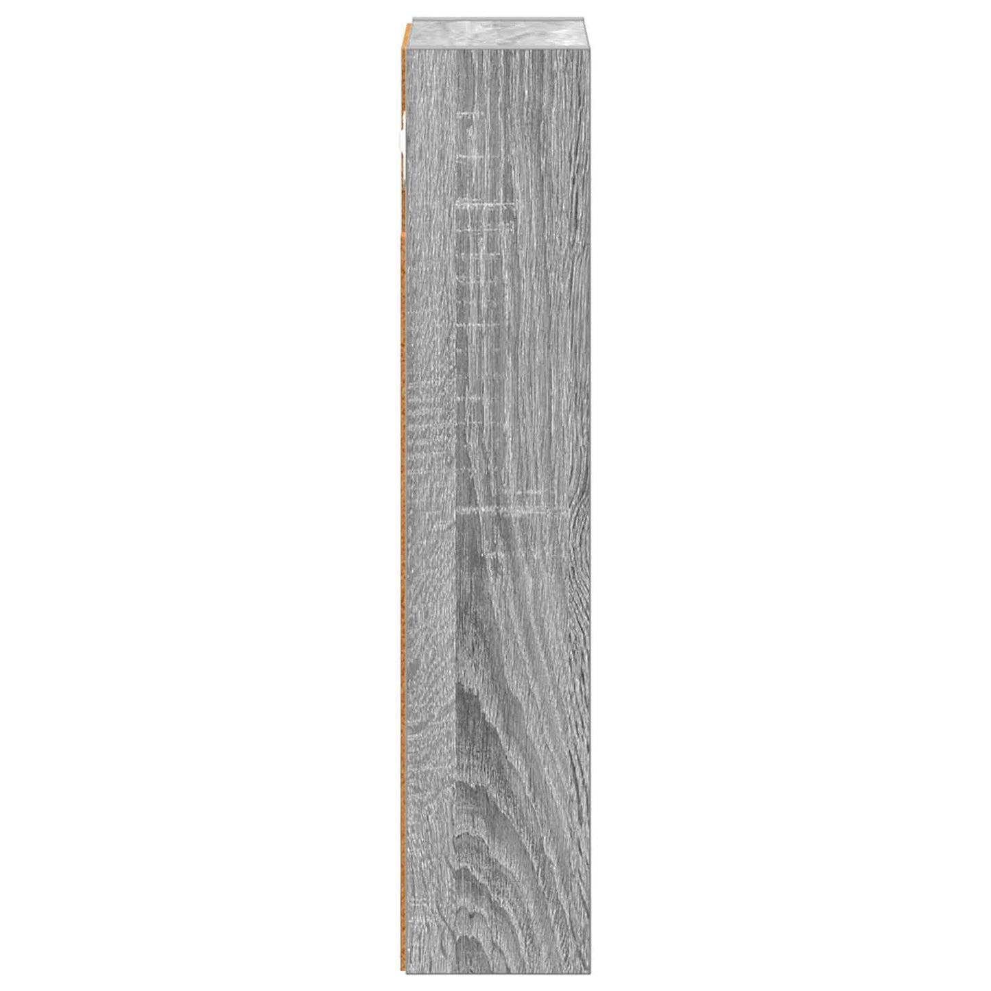 vidaXL Bathroom Wall Cabinet with Shelf Grey Sonoma 20 x 10 x 50 cm