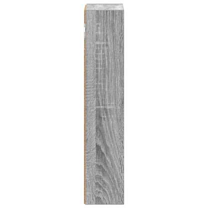 vidaXL Bathroom Wall Cabinet with Shelf Grey Sonoma 20 x 10 x 50 cm