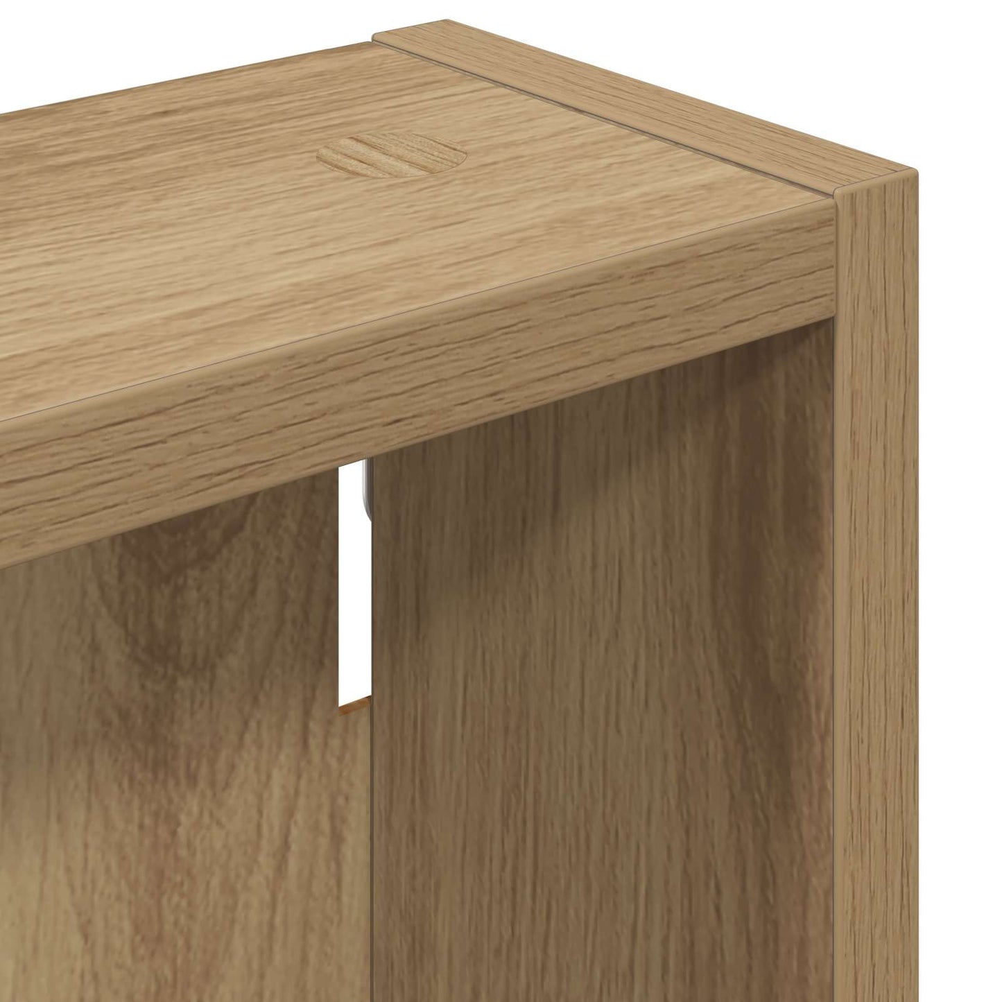 vidaXL Bathroom Wall Cabinet with Shelf Artisian Oak 20 x 10 x 50 cm