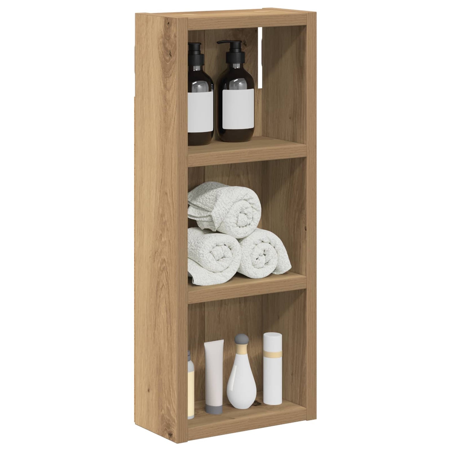 vidaXL Bathroom Wall Cabinet with Shelf Artisian Oak 20 x 10 x 50 cm