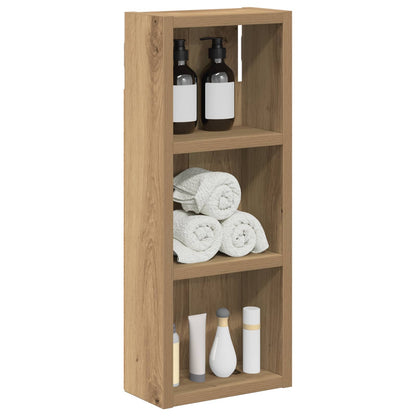 vidaXL Bathroom Wall Cabinet with Shelf Artisian Oak 20 x 10 x 50 cm