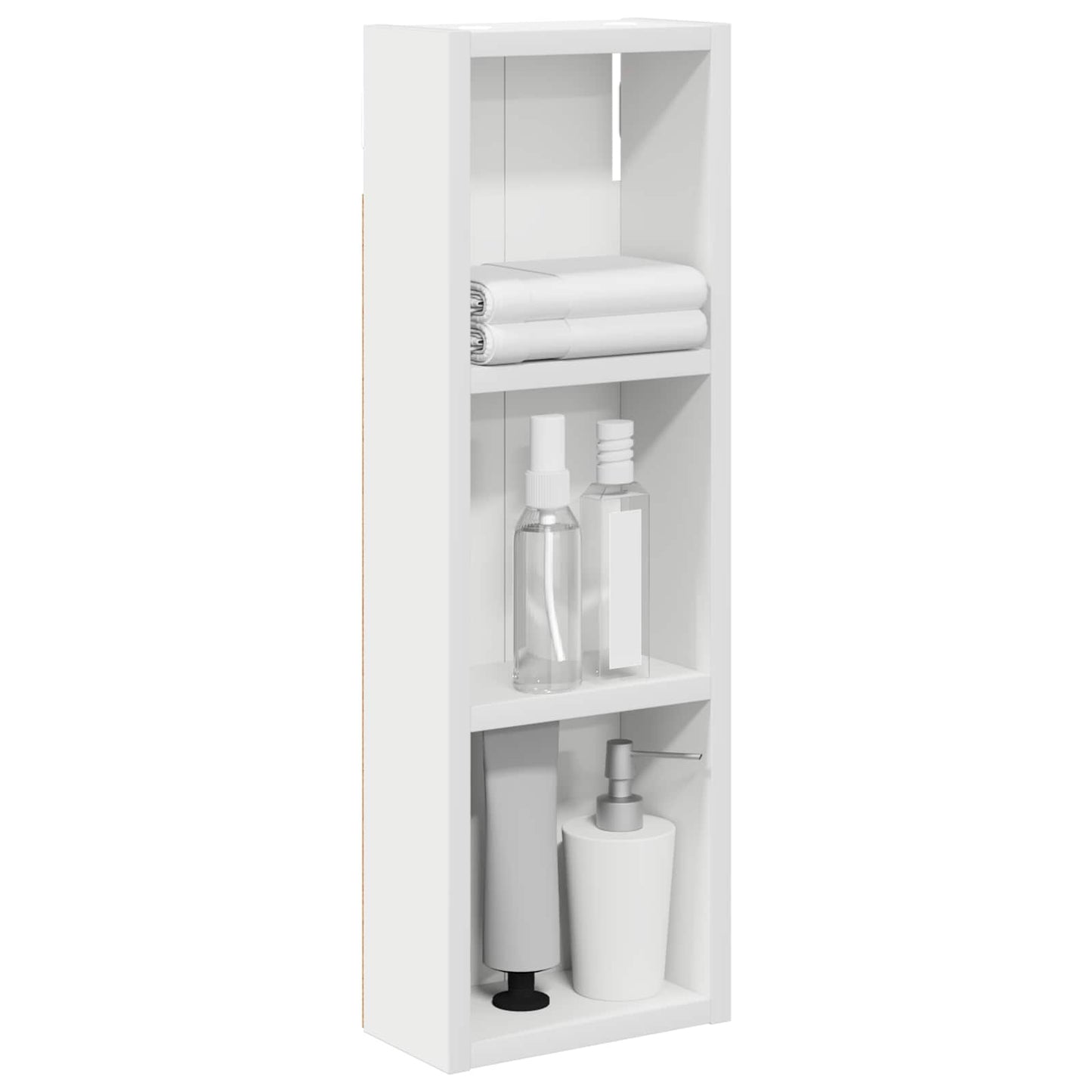 vidaXL Bathroom Wall Cabinet White 20 x 10 x 60.5 cm Engineered wood
