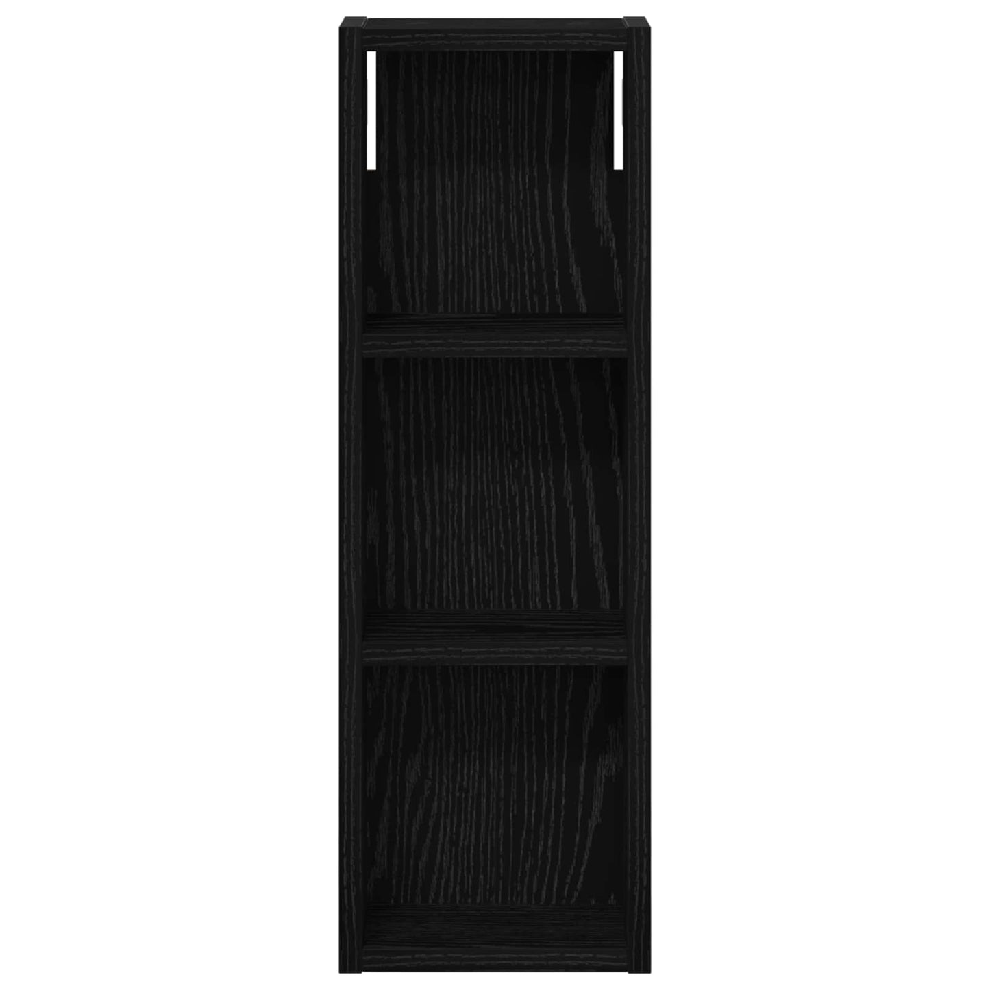 vidaXL Bathroom Wall Cabinet with Shelf Black Oak 20 x 10 x 60.5 cm
