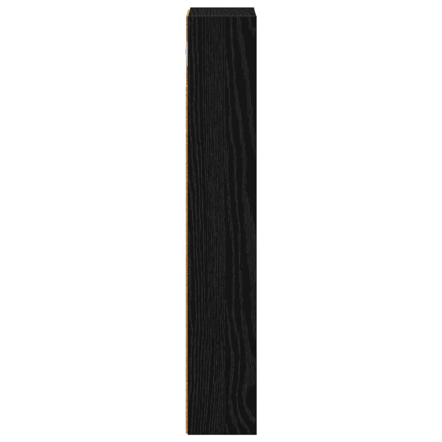 vidaXL Bathroom Wall Cabinet with Shelf Black Oak 20 x 10 x 60.5 cm