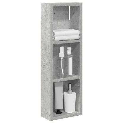vidaXL Bathroom Wall Cabinet Concrete Grey 20 x 10 x 60.5 cm