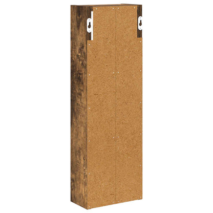 vidaXL Bathroom Wall Cabinet Smoked Oak 20 x 10 x 60.5 cm