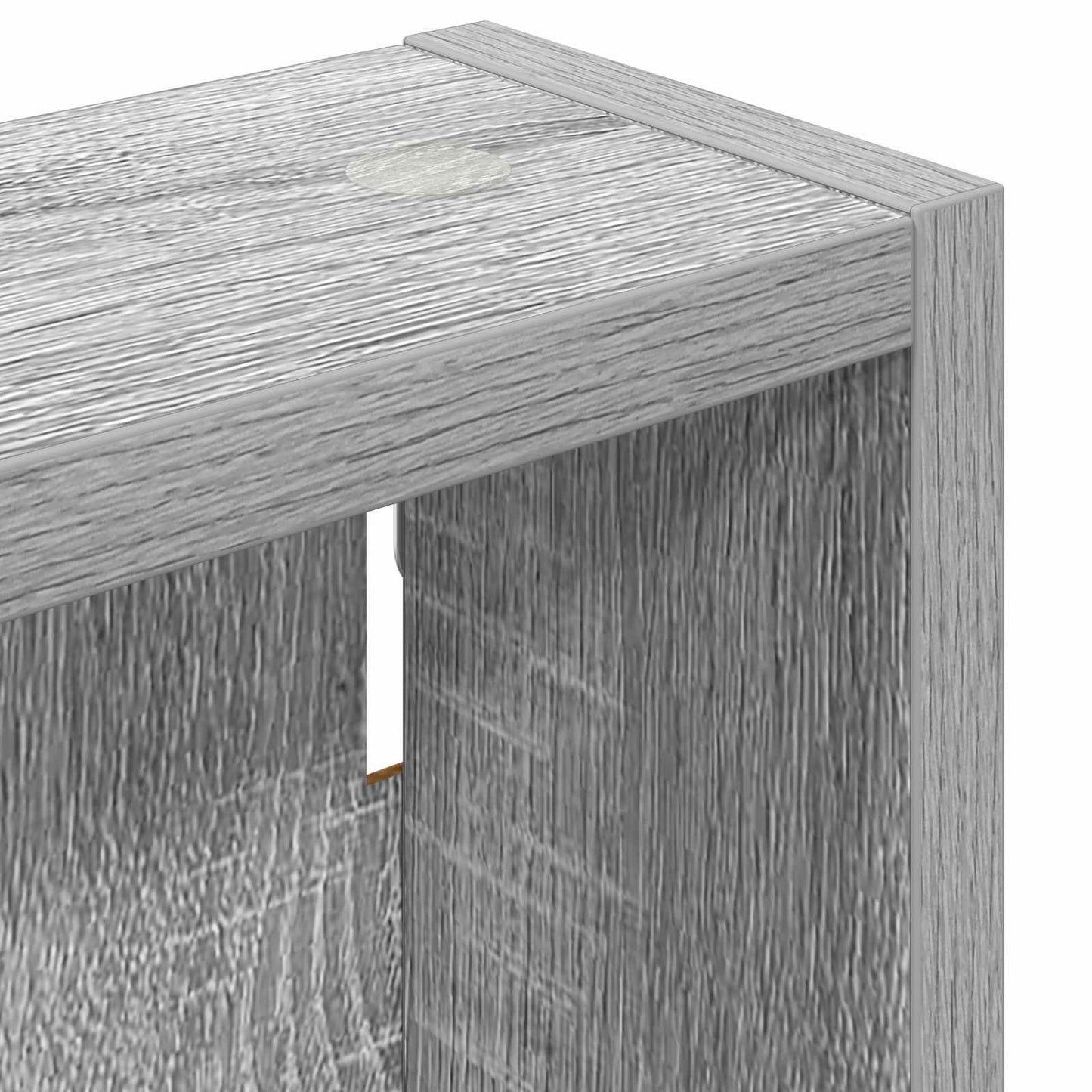 vidaXL Bathroom Wall Cabinet Grey Sonoma 20 x 10 x 60.5 cm