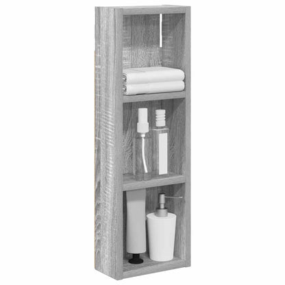 vidaXL Bathroom Wall Cabinet Grey Sonoma 20 x 10 x 60.5 cm